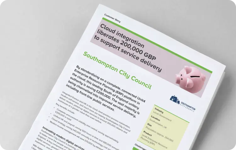 Klicka här för att se hur Unit4 stödjer Southampton City Council 