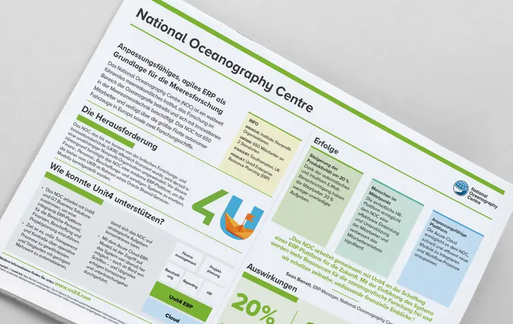 Titelbild für die Kundenstory des National Oceanography Centre