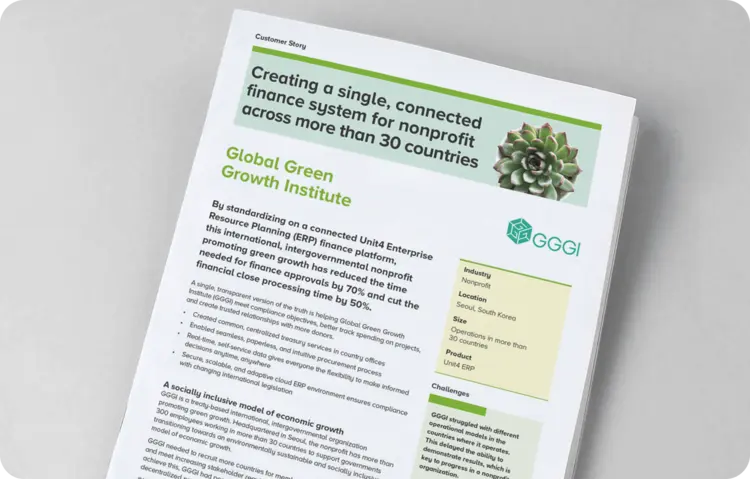 Cover image of Global Green Growth Institute customer success story