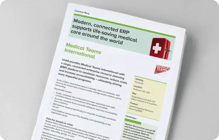 Titelbild für die Kundenstory von Medical Teams International