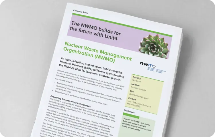 Cover image of Nuclear Waste Management Organization (NWMO) customer success story