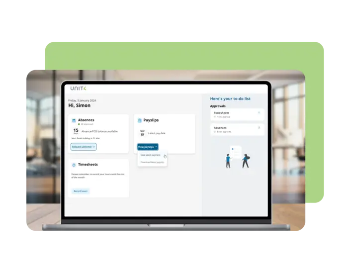 Screenshot showing example ESS management capabilities