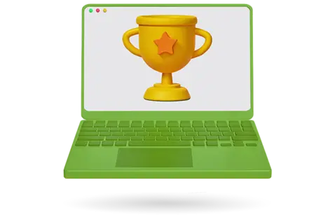 pink laptop with dashboards