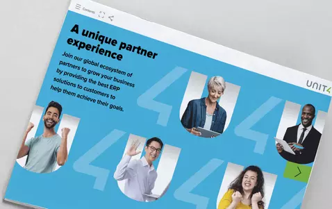 Cover of e-book overview of the Unit4 Partner Experience