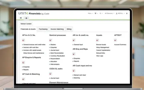 Unit4 Financials by Coda