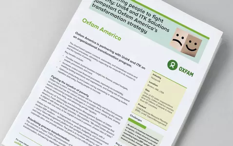 cover image for Customer story about Oxfam America