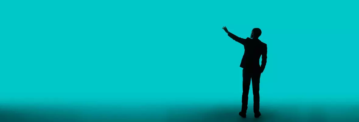 men in suits pointing up small image