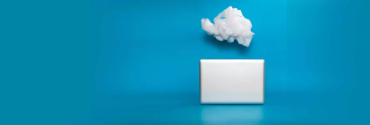 white square and a cloud