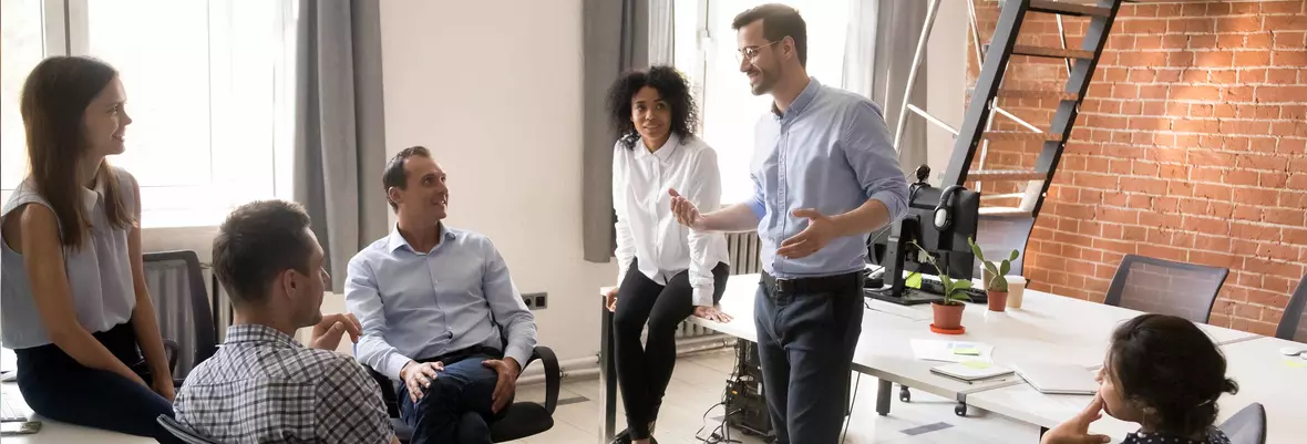 people in office setting