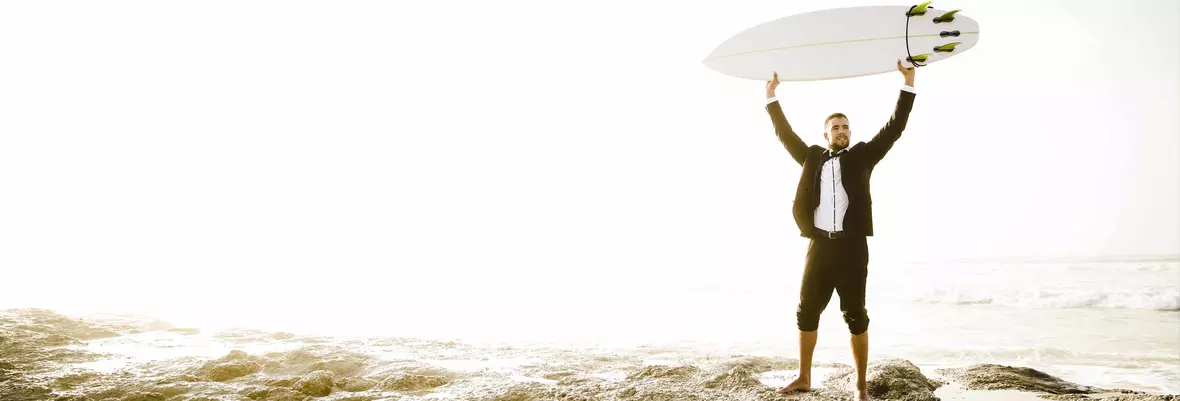 person with surfboard