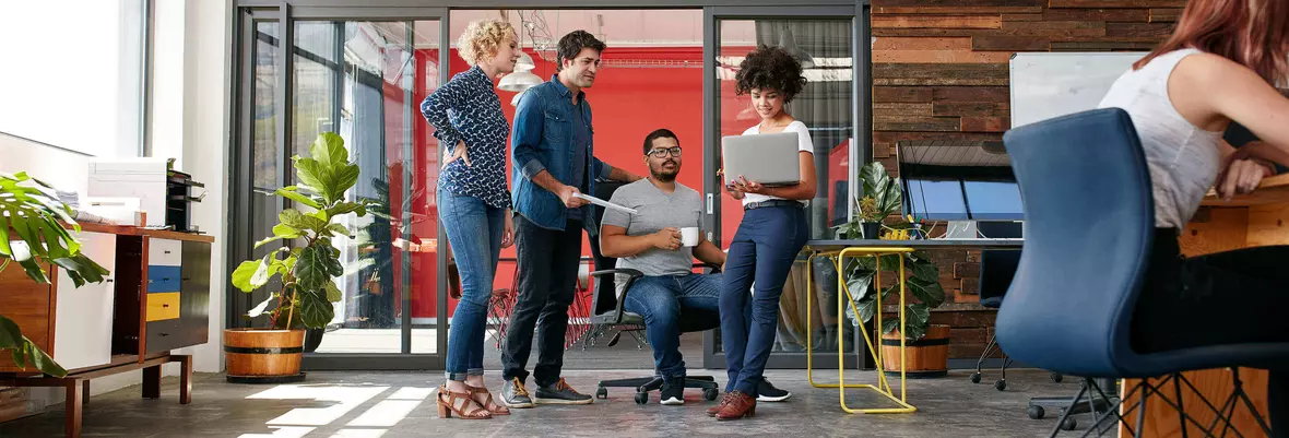 people in office setting