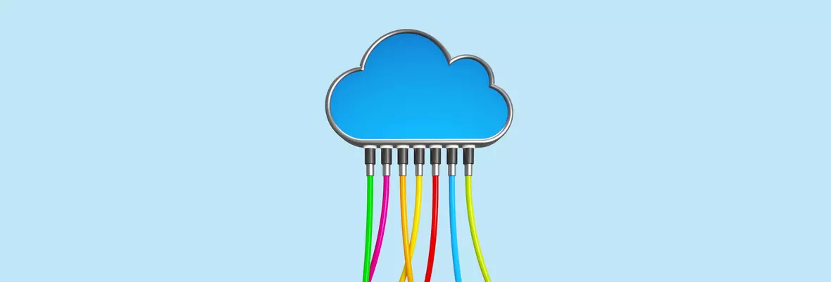 artificial cloud blue background