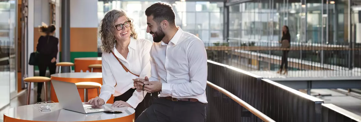 couple talking in a balcony