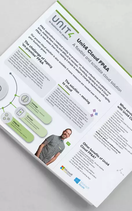 Omslagafbeelding voor FP&A-factsheet over cloud migratie