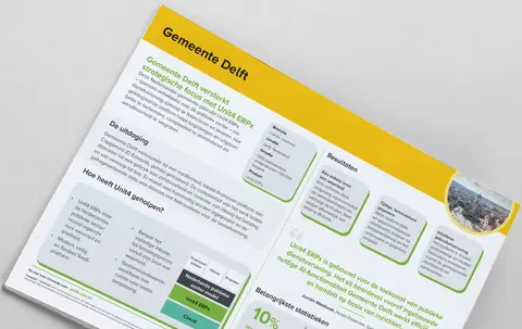 Download de samenvatting van één pagina van deze Unit4-klantcase.