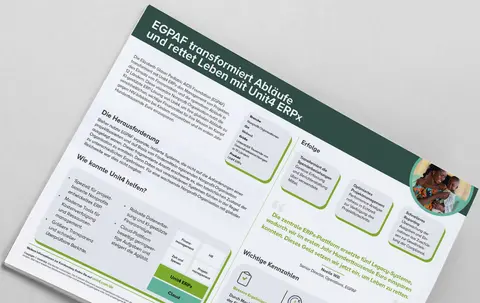 Klicken Sie hier und laden Sie die Kurzfassung dieser Unit4-Kundenstory herunter