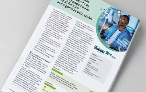 Afbeelding voor volledige casestudy voor Unit4-klant Districtsraden van South Oxfordshire en Vale of White Horse