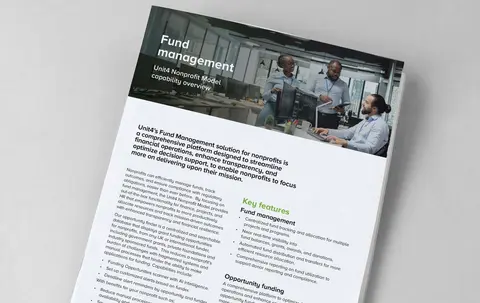 Click to read our datasheet about fund management software for nonprofit organizations