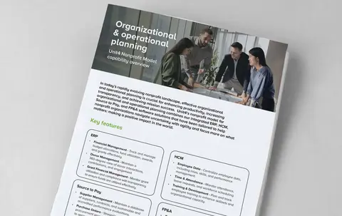 Click to read our datasheet about organizational & operational planning software for nonprofit organizations