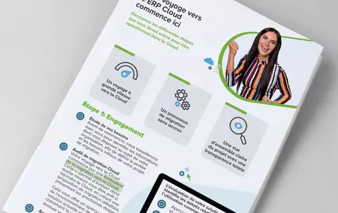 Cover of the Infographic: The journey to cloud