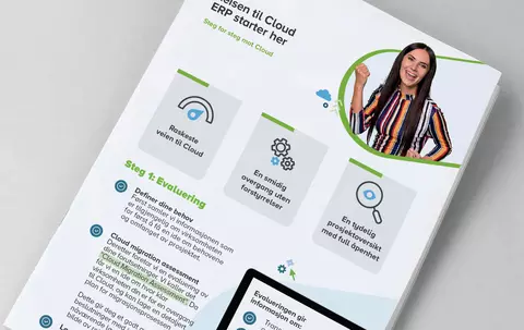 Cover of the Infographic: The journey to cloud