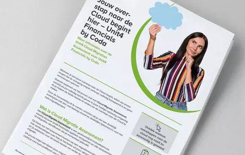 Cover of the Unit4 Financials Cloud Migration Assessment factsheet