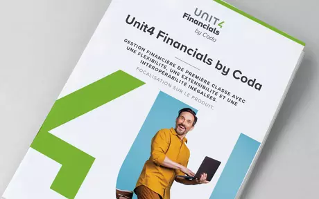 Cover of Unit4 Financials by Coda brochure
