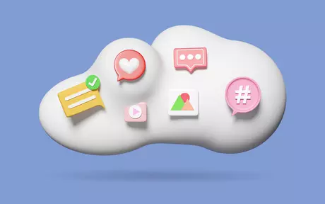 cloud with folders