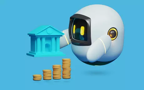 robot with coins