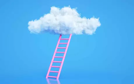 Cloud and stairs