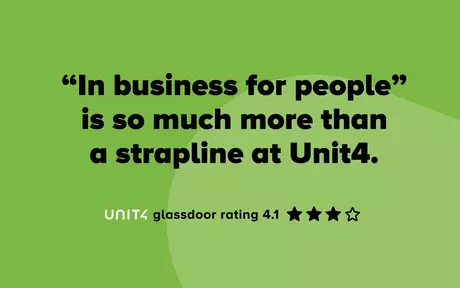 quote from glassdoor about Unit4