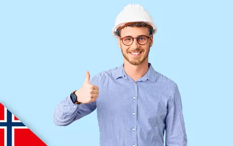 Man with hard hat doing a thumbs up