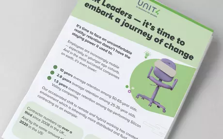 Cover image for infographic “HR leaders in a journey of change”