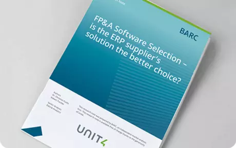 Cover image of BARC report: FP&A software selection
