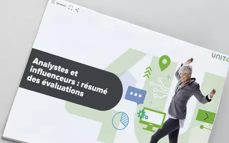 Image de couverture de l’ebook de Unit4 « Analystes et influenceurs : synthèse des évaluations »