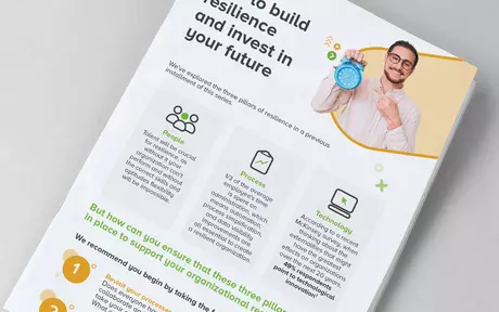 Cover image for infographic “How to build resilience and invest into your future”