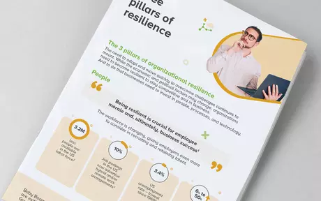 Cover image for infographic “Three pillars of resilience”