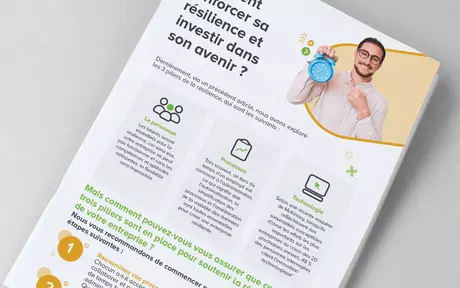 Image de couverture de l’infographie « Comment renforcer votre résilience et investir dans l’avenir de votre entreprise »