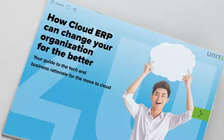 Cover image for eBook about cloud ERP and digital transformation