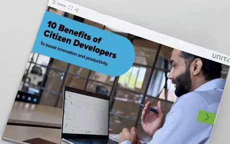 Klicken Sie hier, um das E-Book „10 Benefits of Citizen Developers“ zu lesen