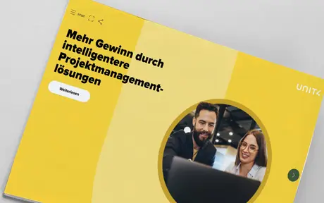 Klicken Sie hier, um unser E-Book zu lesen: Unlocking profit with smarter project management solutions