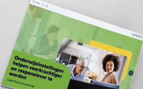 Omslagafbeelding voor eBook over hoe Unit4 het hoger onderwijs helpt