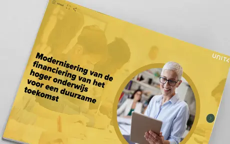 Klik hier om ons e-book te lezen: “Modernizing Higher Education finance for a sustainable future” (Modernisering van de financiën binnen het hoger onderwijs voor een duurzame toekomst)