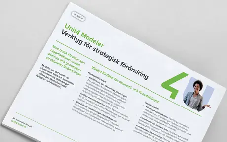 Klicka här för att läsa vårt faktablad om Unit4 Modeler